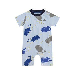 Lilly And Sid Boys Whale Print Romper